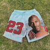 23 MJ Vintage Tapestry Summer Shorts